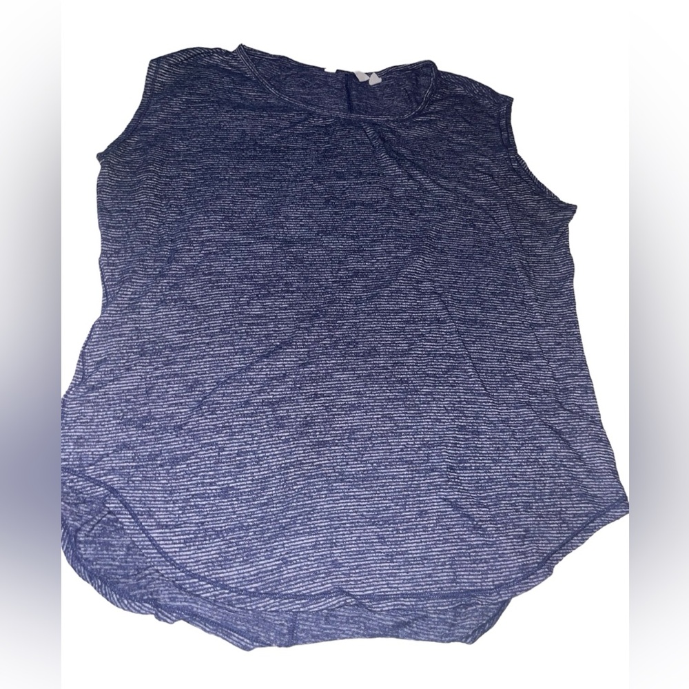 Athleta blue heathered top